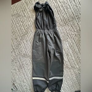 Kids Gray Overalls with Reflective Stripes